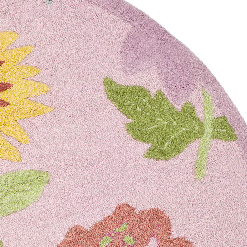 Harriet Bee Claro Floral Handmade Tufted Pink Area Rug & Reviews Wayfair